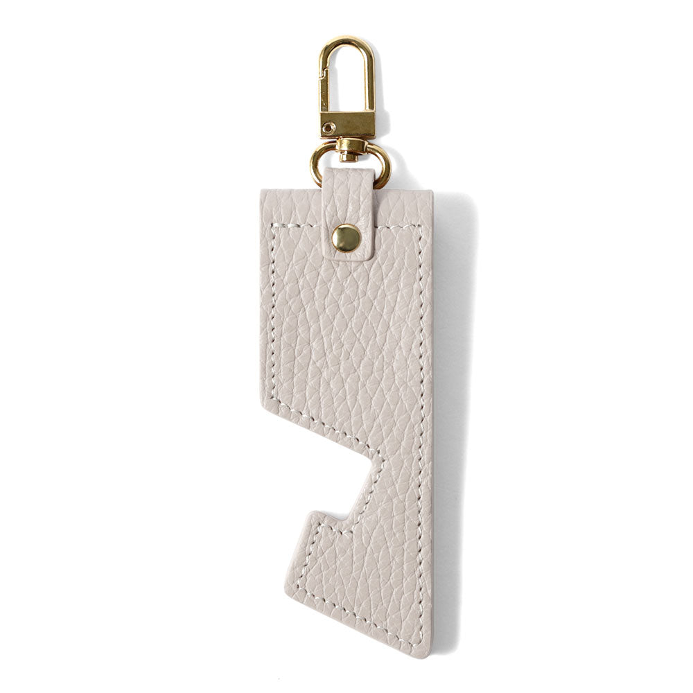 アクセサリー 本革 イタリアンシュリンクレザー スマホスタンド ミラー＆吊り下げフック付き