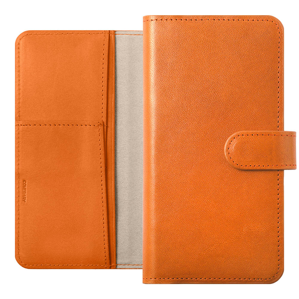 Étui portefeuille en cuir véritable en cuir Tochigi avec fonction support (avec ceinture)