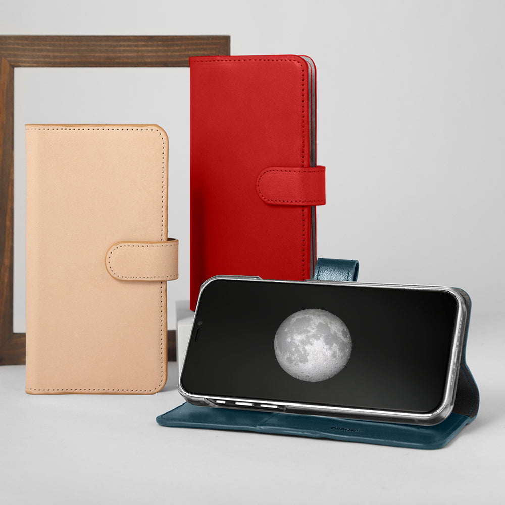 Genuine Leather Tochigi Leather Stand Function Notebook Case (with Belt) Galaxy Series