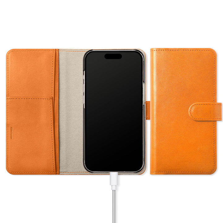 Genuine Leather Tochigi Leather Stand Function Notebook Case (with Belt) AQUOS Series