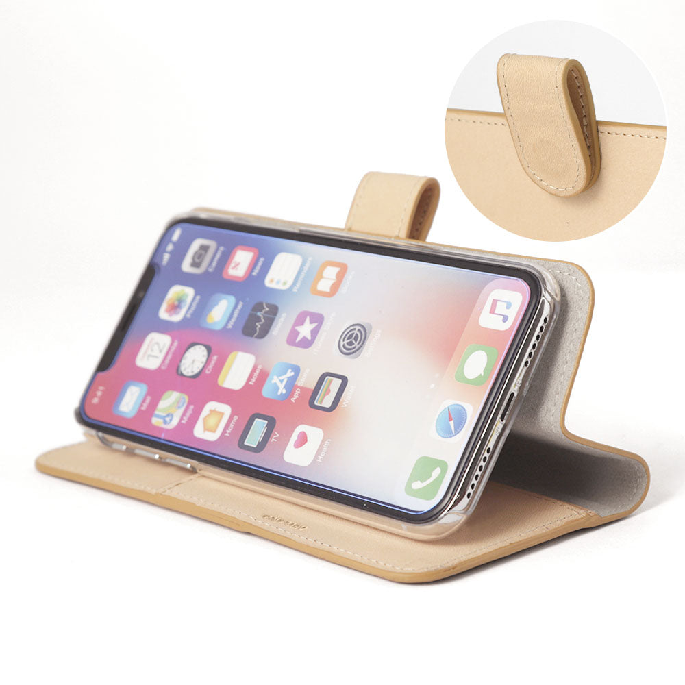 Genuine Leather Tochigi Leather Stand Function Notebook Case (with Belt) Galaxy Series