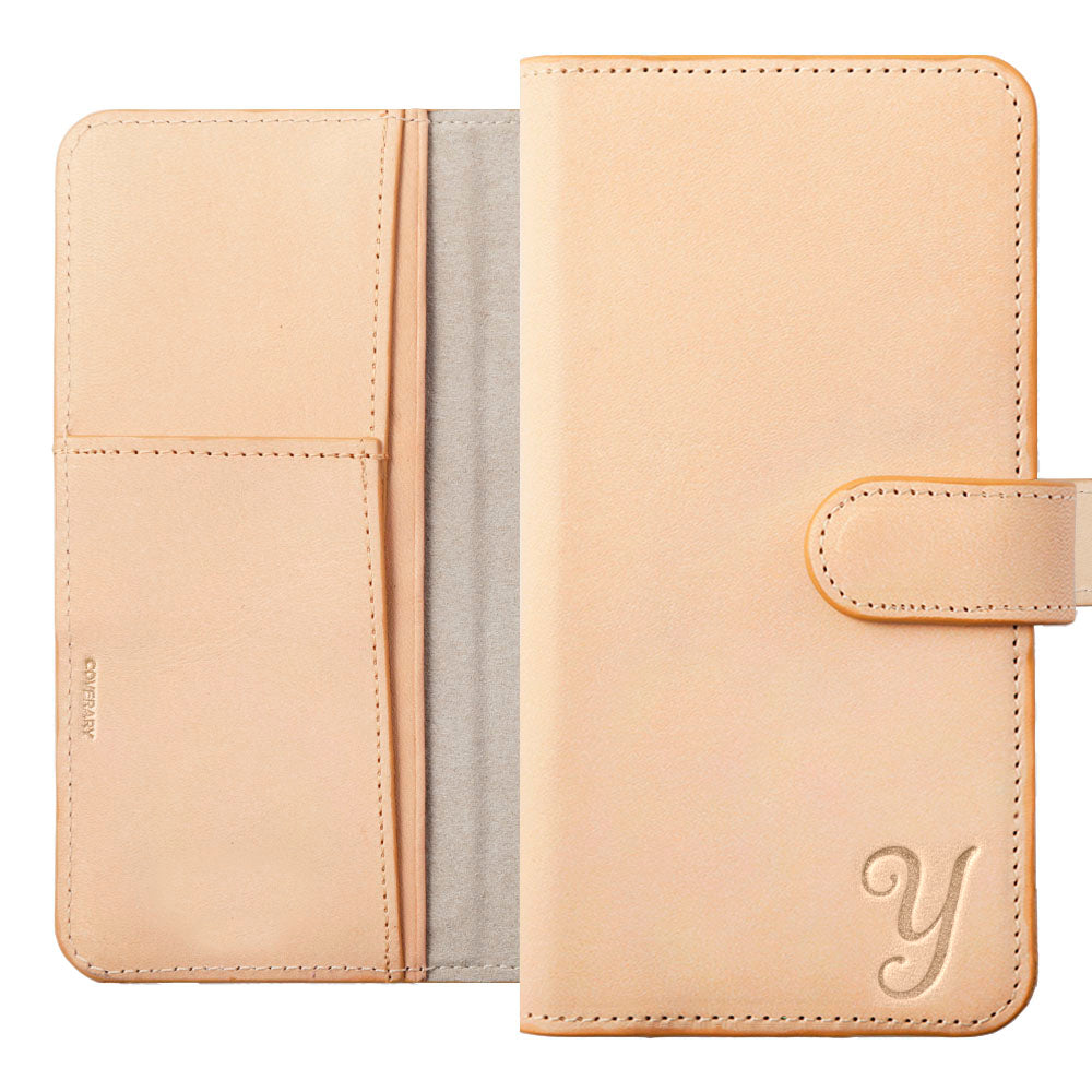 Genuine Leather Tochigi Leather Initial Stand Function Notebook-style Case (with Belt) AQUOS Series