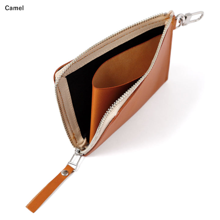 本革 栃木レザー カードポケット付き ミニウォレット 吊り下げフック付き