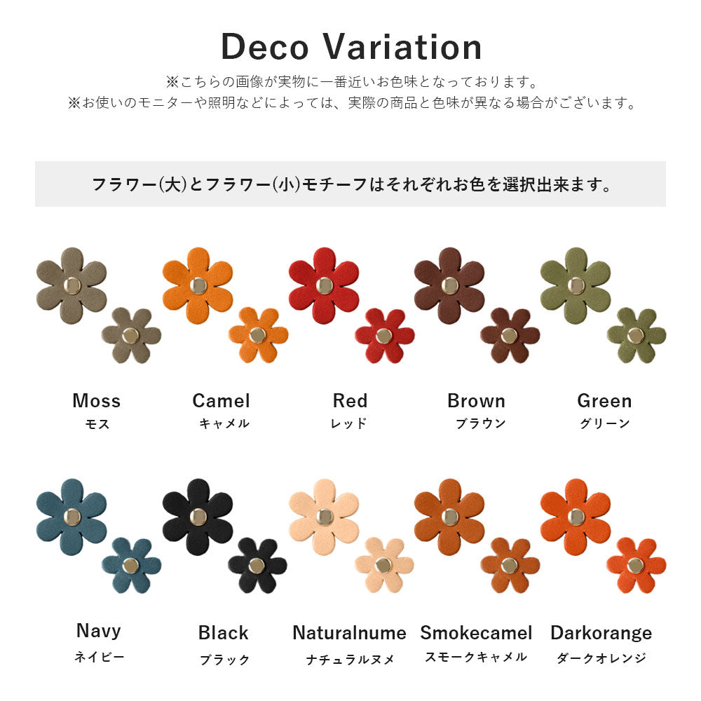 Genuine Leather Tochigi Leather Card Storage Flower Motif Line Notebook Case Galaxy Series