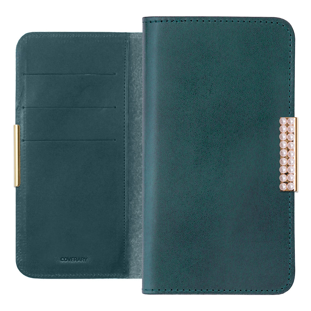 Genuine Leather Tochigi Leather Card Storage Pearl Frame Deco Notebook Case Google Pixel Series