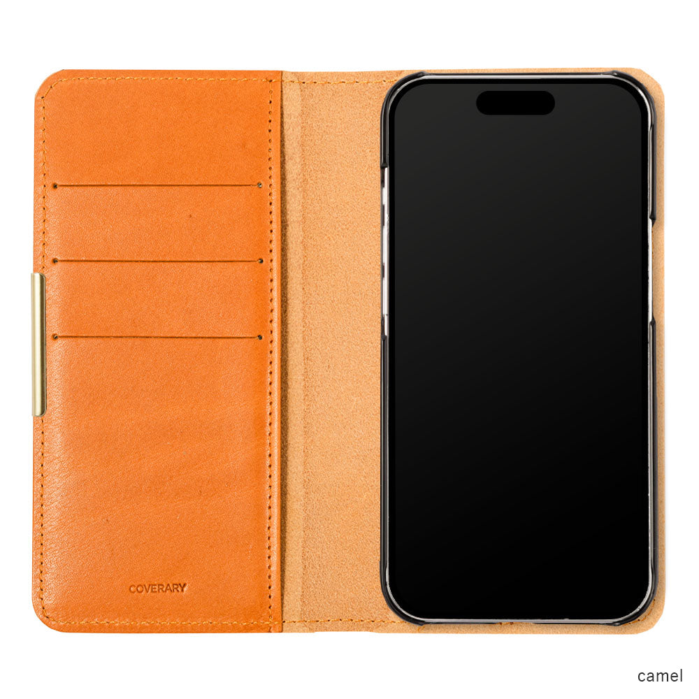 Étui portefeuille en cuir véritable en cuir Tochigi avec rangement pour cartes et décoration cadre perlé pour la série Xperia