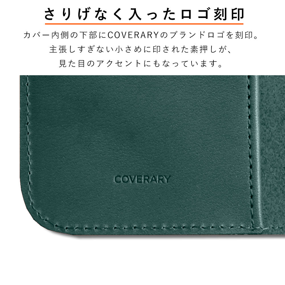 Étui portefeuille en cuir véritable en cuir Tochigi avec rangement pour cartes et décoration cadre en pierre pour la série Xperia