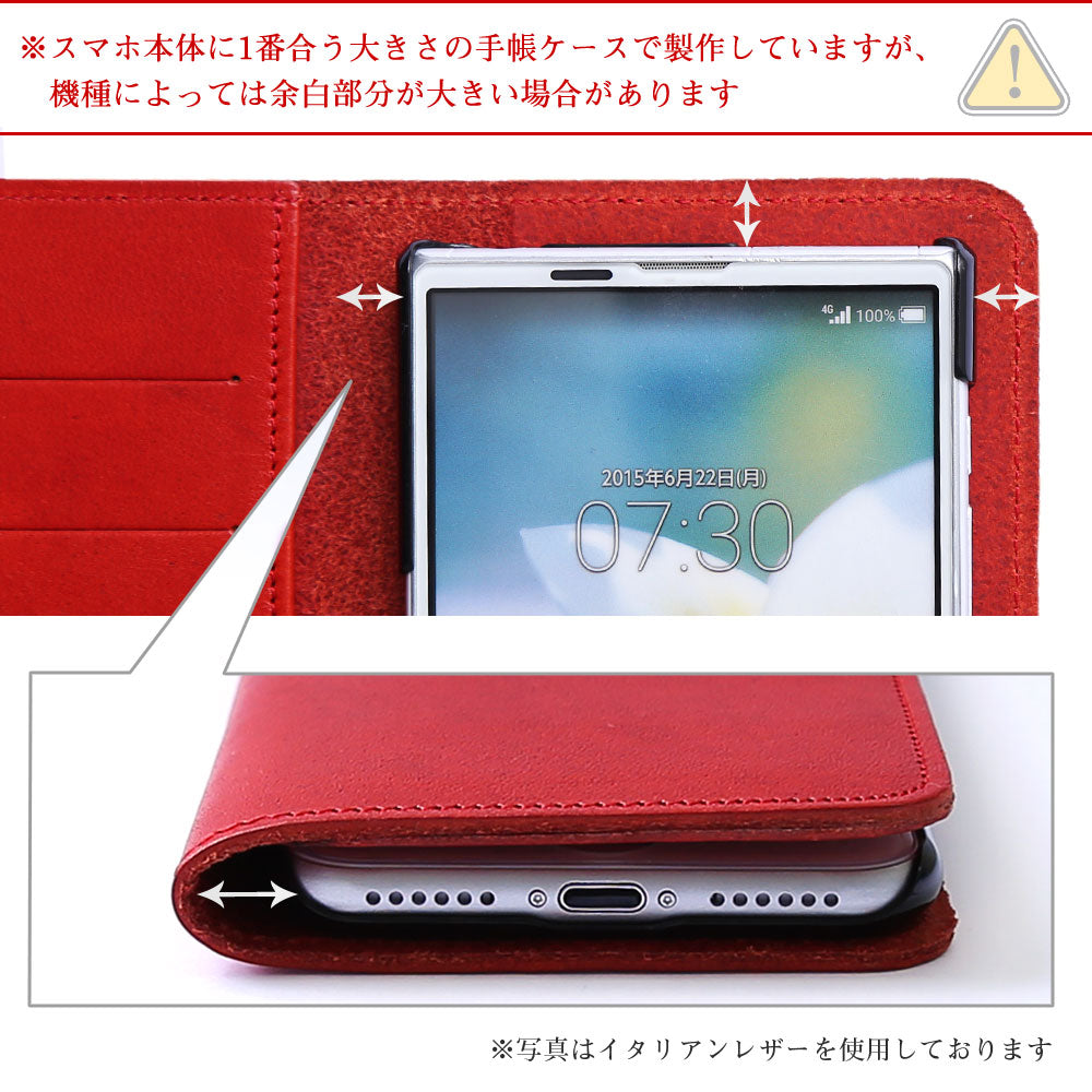 Étui portefeuille en cuir véritable en cuir Tochigi avec rangement pour cartes et décoration cadre doré pour la série Xperia
