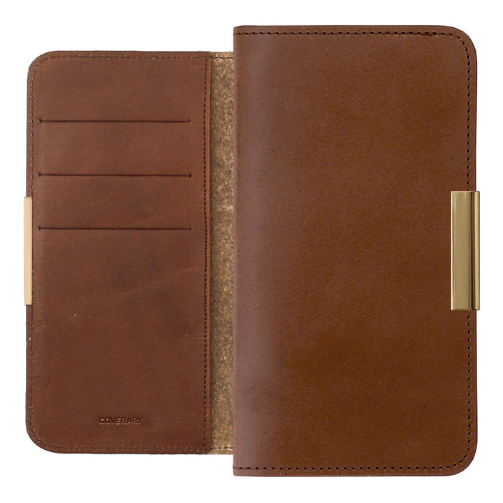 Genuine Leather Tochigi Leather Card Storage Gold Frame Deco Wallet Case Google Pixel Series