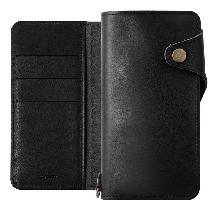 Genuine Leather Tochigi Leather Ethical Leather Card Storage Notebook Case (With Belt) AQUOS Series
