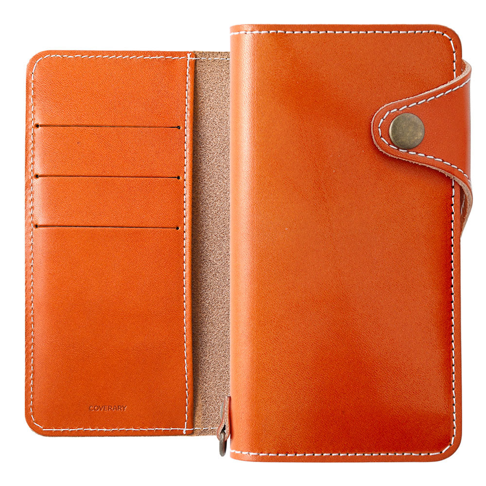 Cuir véritable cuir Tochigi cuir éthique rangement cartes étui portefeuille (avec ceinture) série Xperia