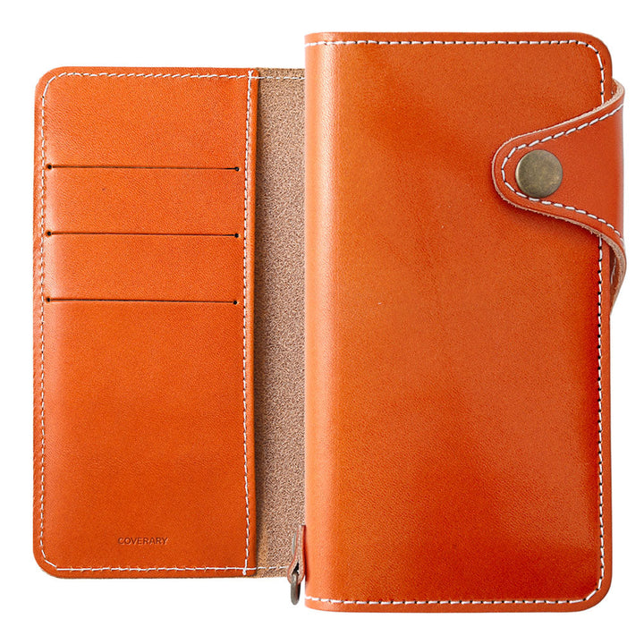 Cuir véritable cuir Tochigi cuir éthique rangement cartes étui portefeuille (avec ceinture) série Xperia