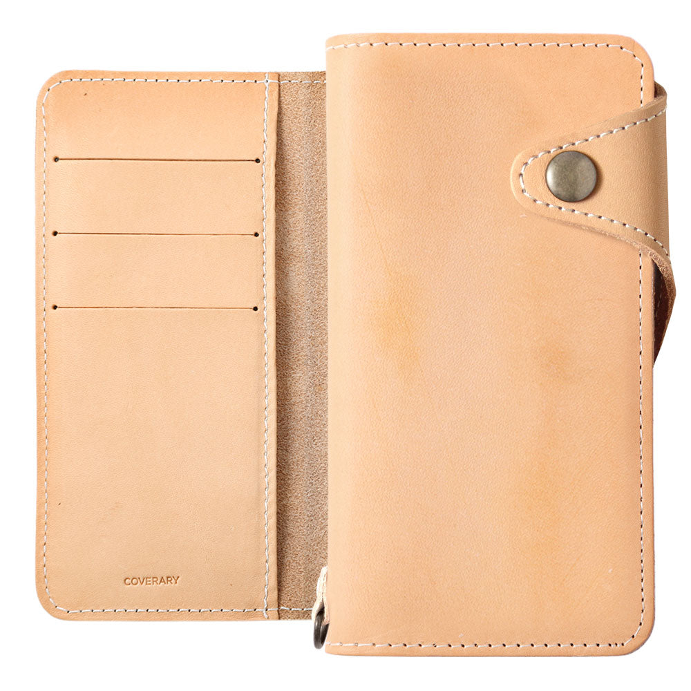 Genuine Leather Tochigi Leather Ethical Leather Card Storage Notebook Case (With Belt) AQUOS Series