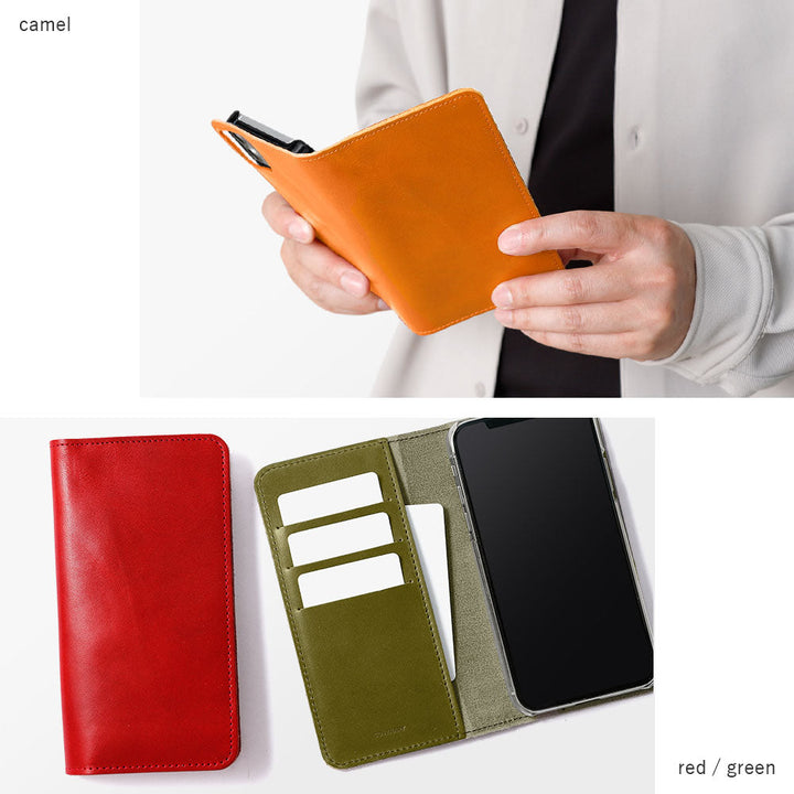 本革 栃木レザー エシカルレザー カード収納 手帳型ケース iPhoneシリーズ