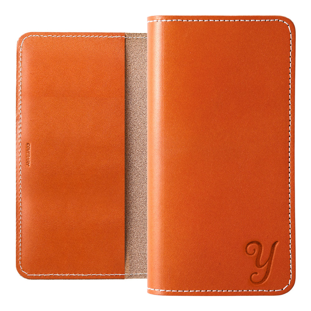 Étui portefeuille initial en cuir véritable cuir Tochigi pour la série AQUOS