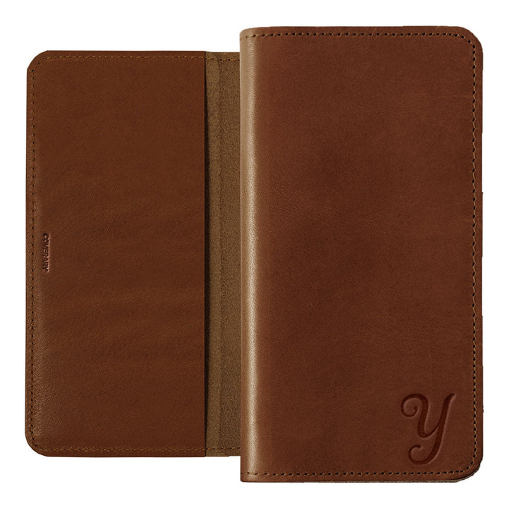 Étui portefeuille initial en cuir véritable cuir Tochigi pour la série AQUOS