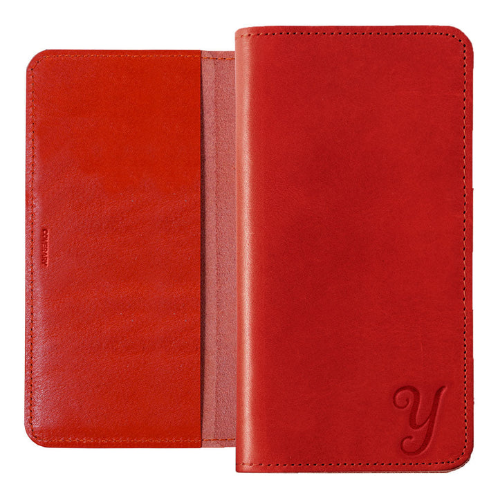 Étui portefeuille initial en cuir véritable cuir Tochigi pour la série AQUOS