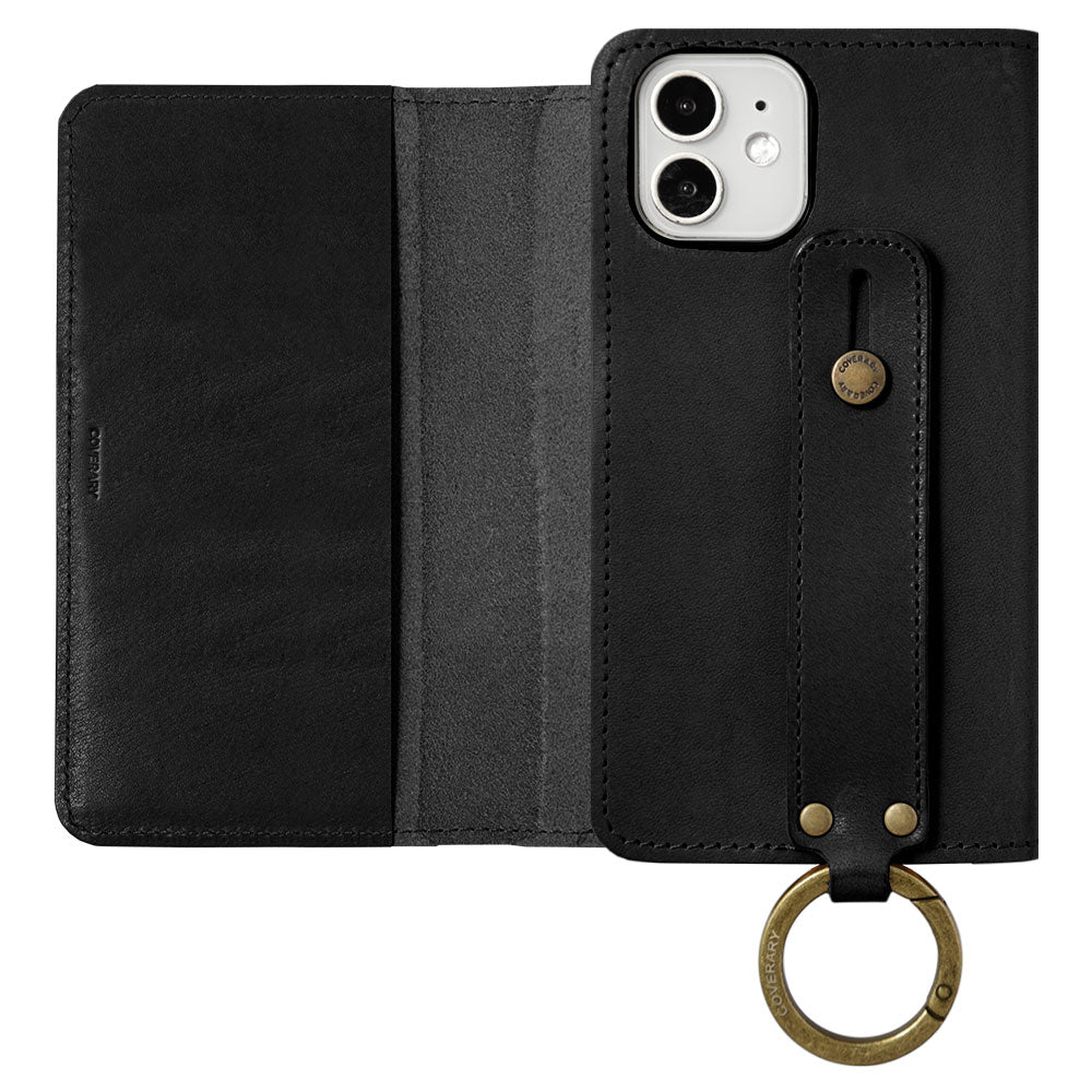 Genuine Leather Tochigi Leather Hand Belt Attached Notebook Case for Google Pixel Series