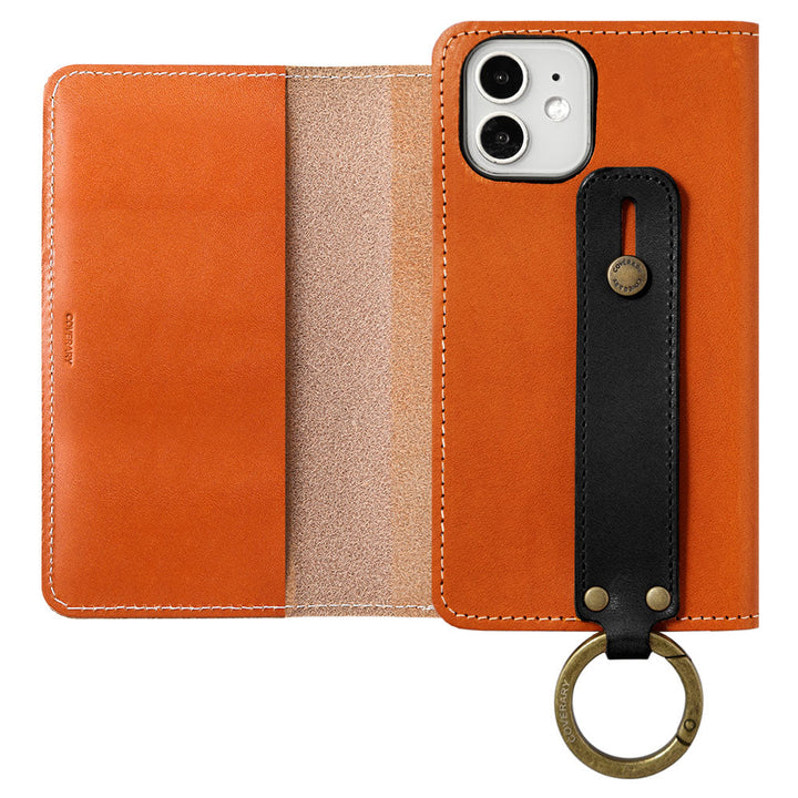 Genuine Leather Tochigi Leather Hand Belt Attached Notebook Case Galaxy Series
