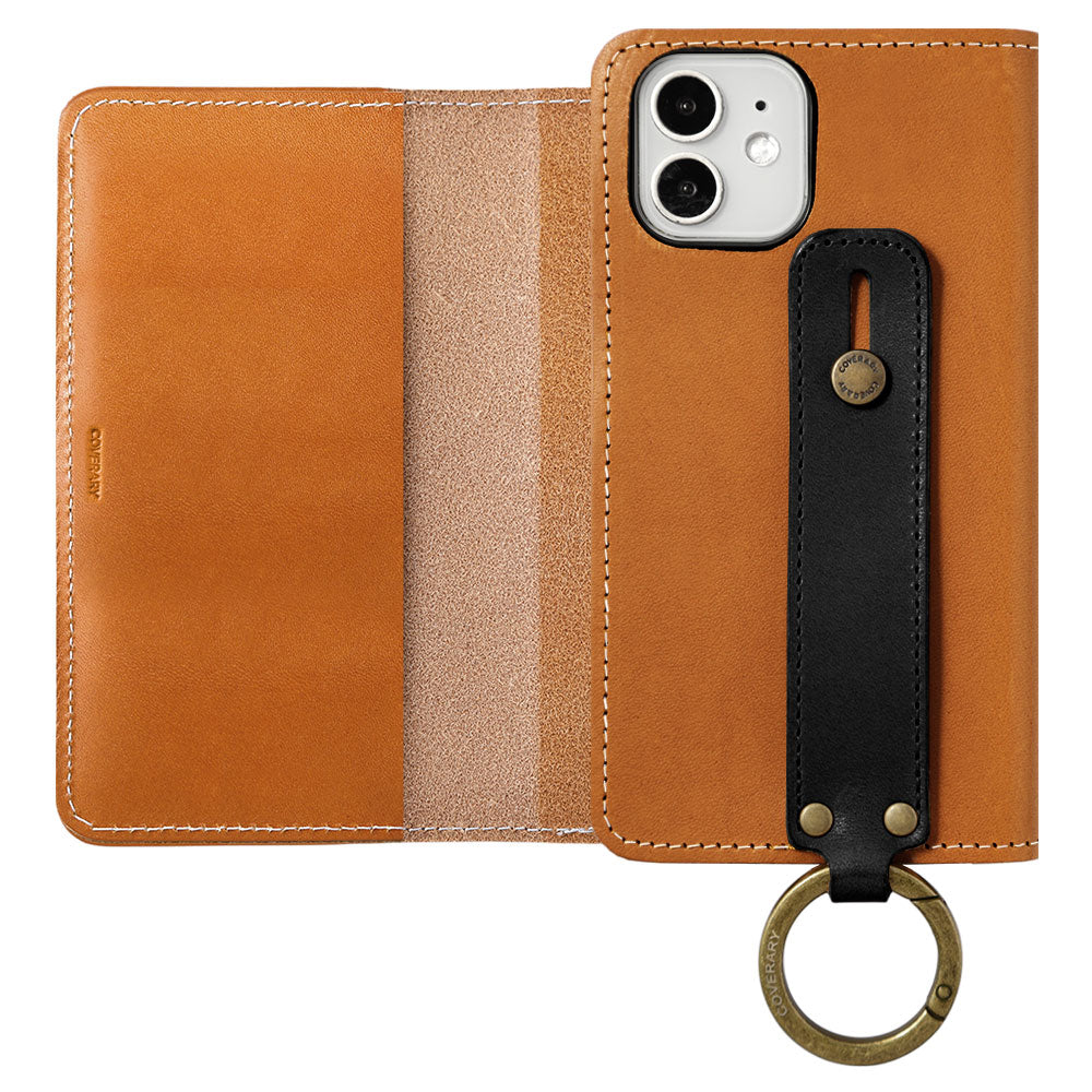 Genuine Leather Tochigi Leather Hand Belt Attached Notebook Case for Google Pixel Series