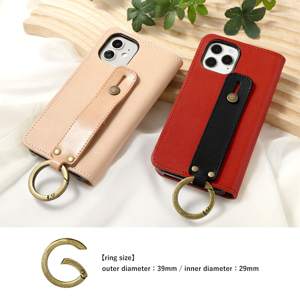 Genuine Leather Tochigi Leather Hand Belt Attached Notebook Case AQUOS Series