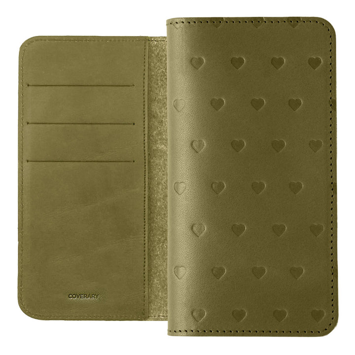 Genuine Leather Tochigi Leather Card Storage All-Over Pattern Embossed Notebook Case