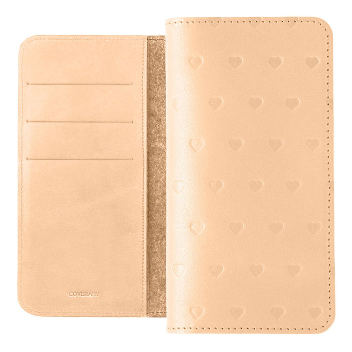 Genuine leather Tochigi leather card storage all-over embossed pattern notebook-style case for Google Pixel series