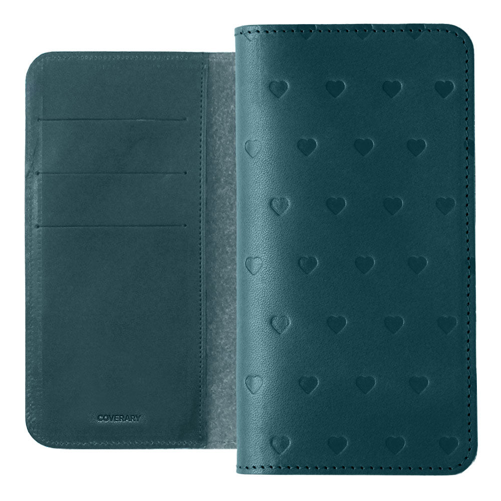 Genuine leather Tochigi leather card storage all-over embossed pattern notebook-style case for Google Pixel series