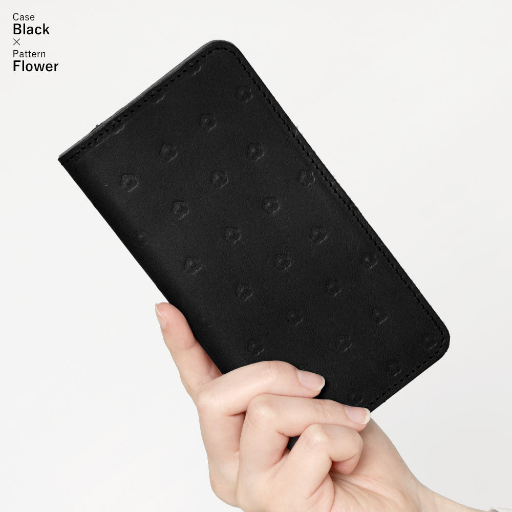 Genuine leather Tochigi leather card storage all-over embossed pattern notebook-style case for Google Pixel series