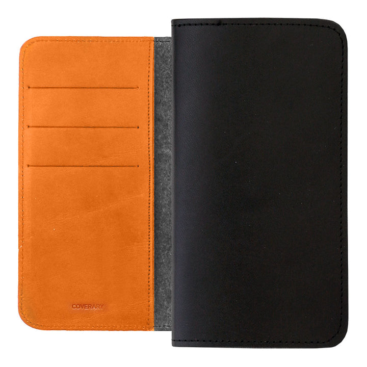 Genuine Leather Tochigi Leather Card Storage Bicolor Notebook Case AQUOS Series