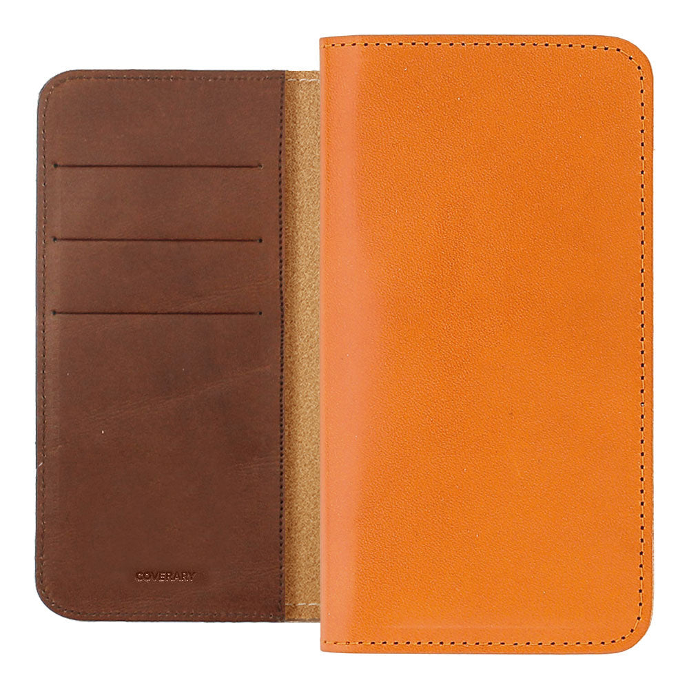 Genuine Leather Tochigi Leather Card Storage Bicolor Notebook Case AQUOS Series