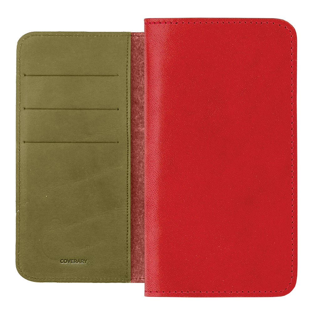 Genuine Leather Tochigi Leather Card Storage Bicolor Notebook Case AQUOS Series