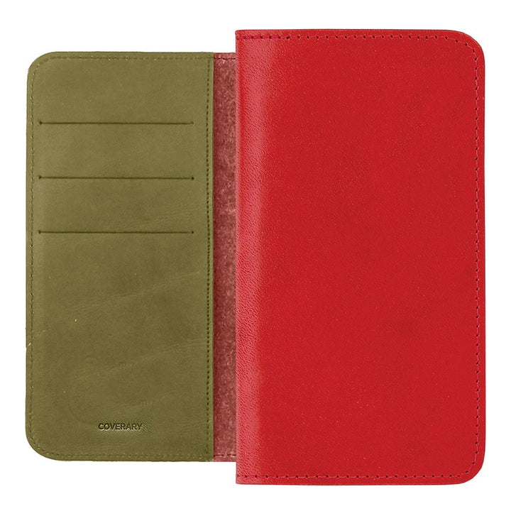 Genuine Leather Tochigi Leather Card Storage Bicolor Notebook Case AQUOS Series