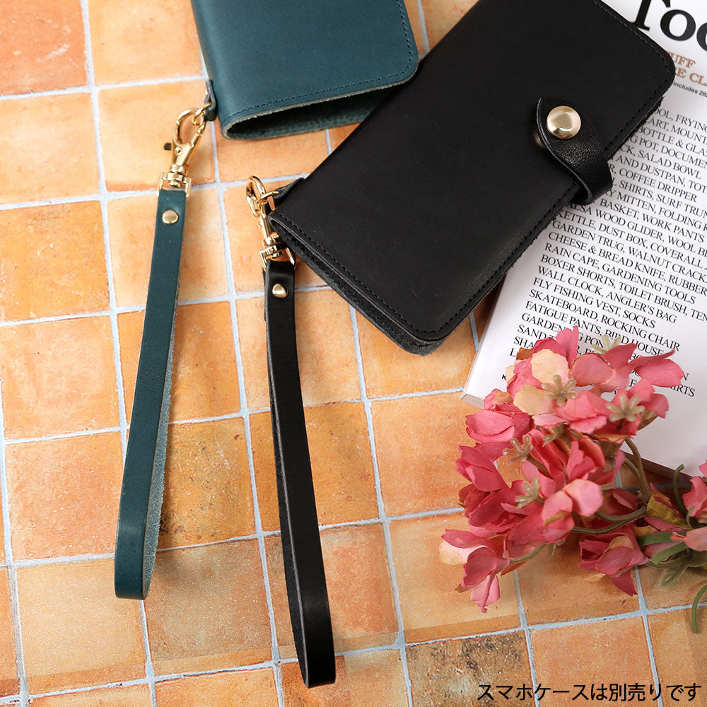 Genuine Leather Tochigi Leather Hand Strap (Gold Fittings)