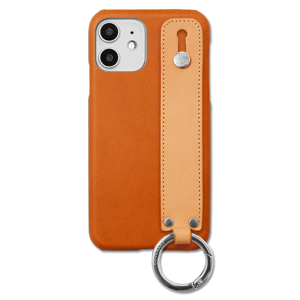 Self-designed hand belt back case genuine leather Tochigi leather