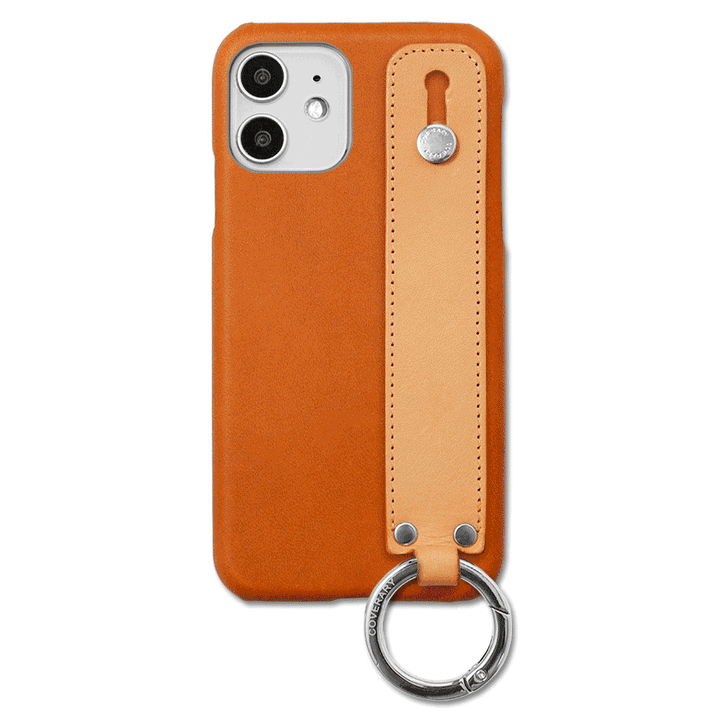 Self-designed hand belt back case genuine leather Tochigi leather