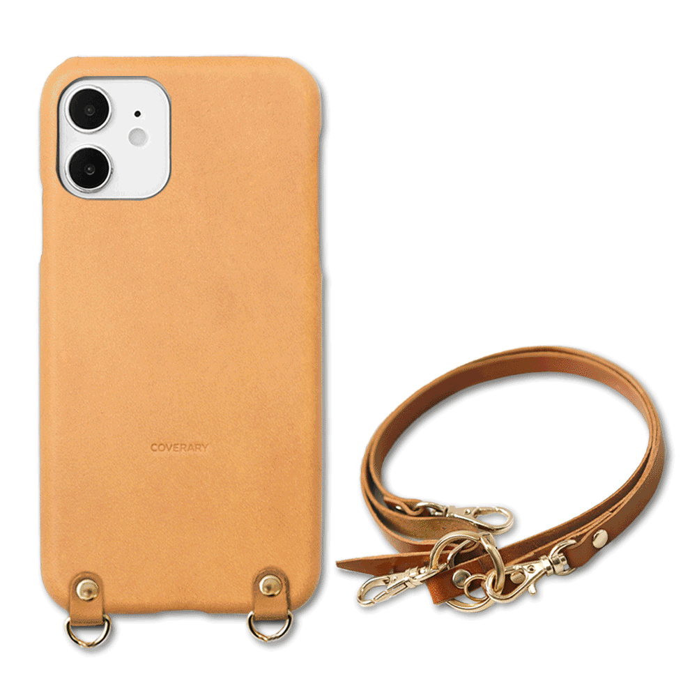 自分でデザイン ネックストラップ 背面ケース 本革 栃木レザー