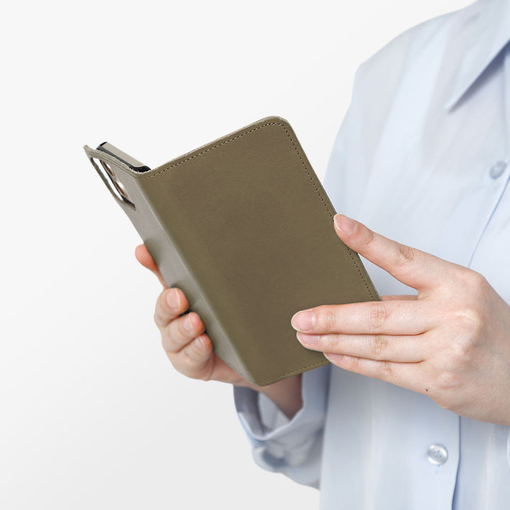 本革 栃木レザー 手帳型ケース