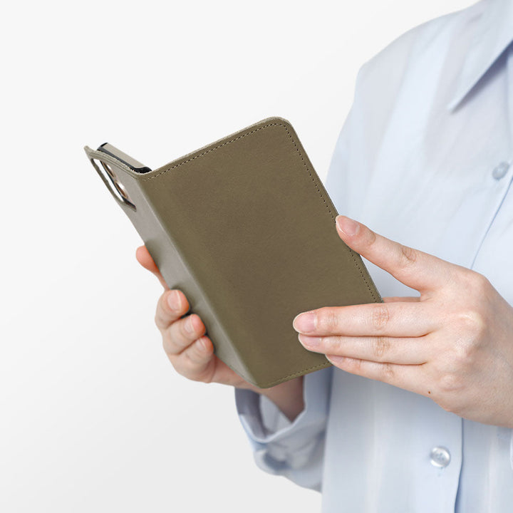 Genuine Leather Tochigi Leather Notebook-style Case AQUOS Series