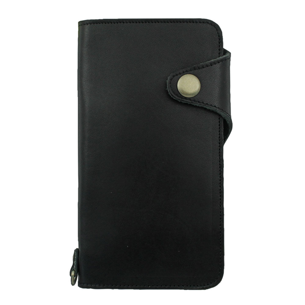 Genuine Leather Tochigi Leather Card Storage Notebook Case (with Belt) AQUOS Series
