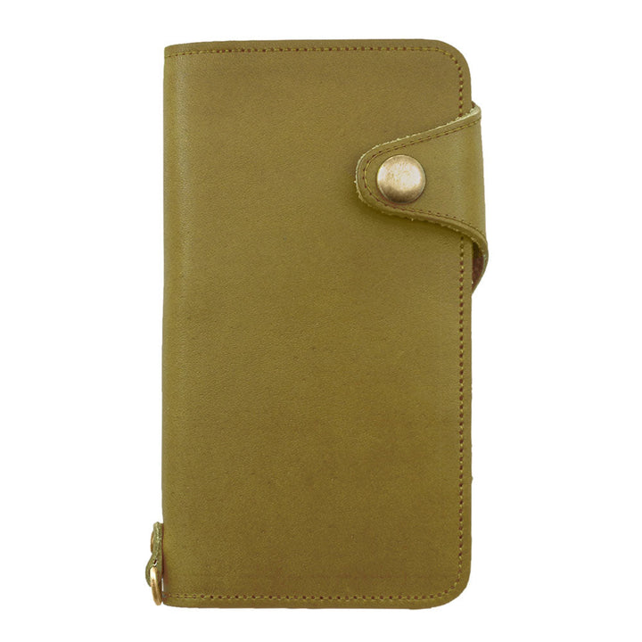 Genuine Leather Tochigi Leather Card Storage Notebook Case (with Belt) AQUOS Series