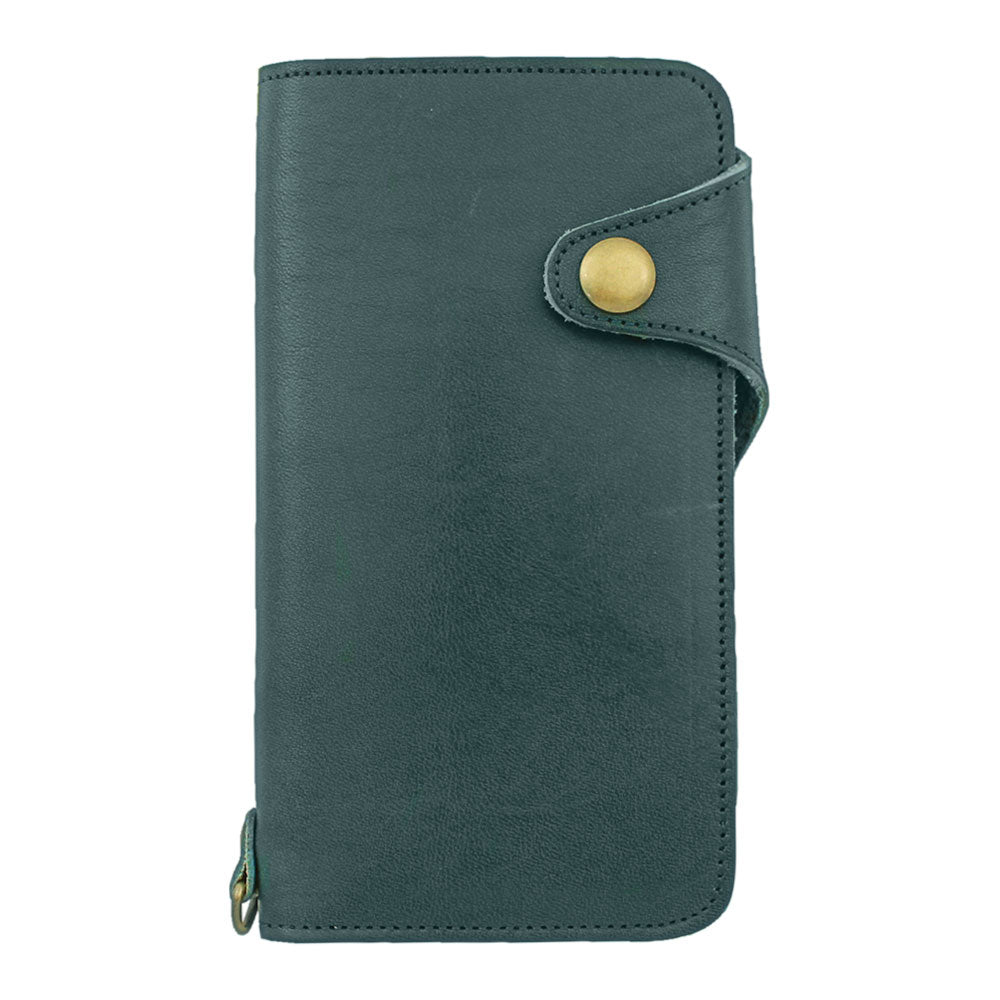 Genuine Leather Tochigi Leather Card Storage Notebook Case (with Belt) AQUOS Series