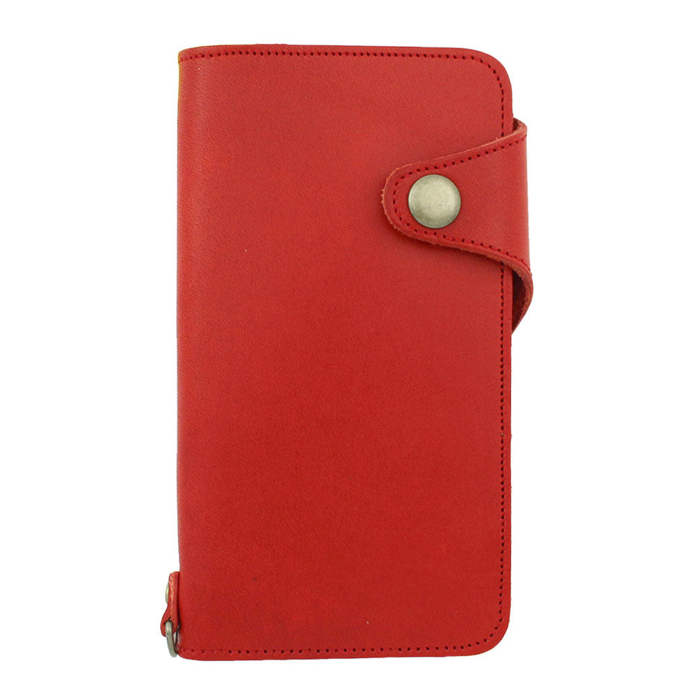 Genuine Leather Tochigi Leather Card Storage Notebook Case (with Belt) AQUOS Series