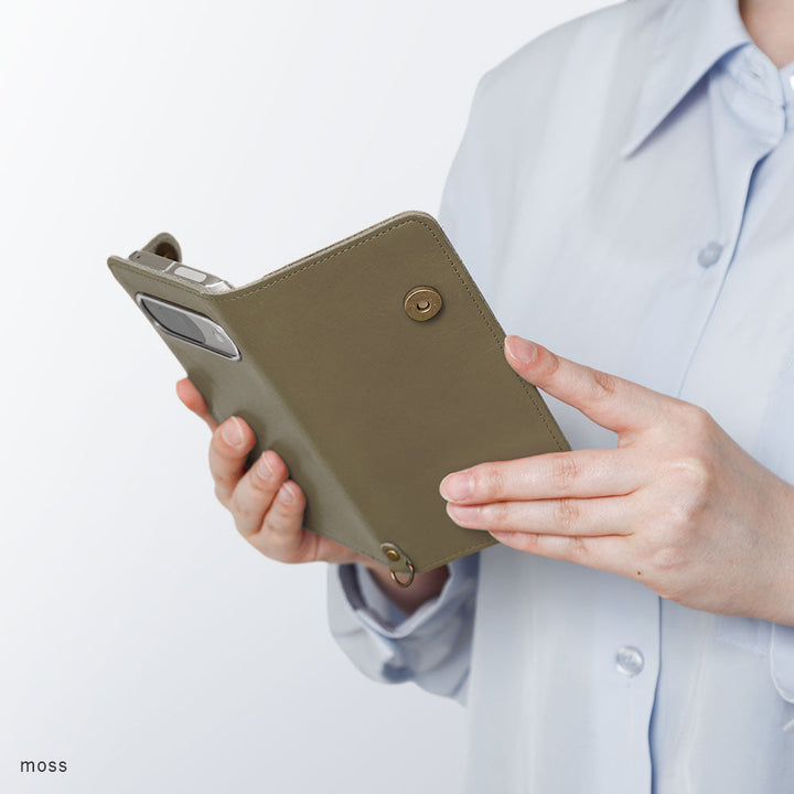 本革 栃木レザー カード収納 手帳型ケース（ベルトあり） Xperiaシリーズ