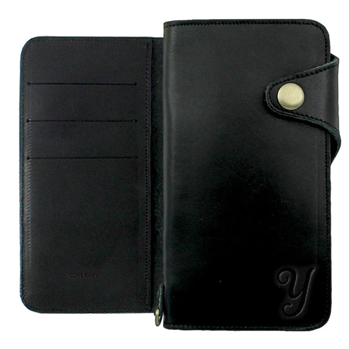 Genuine Leather Tochigi Leather Card Storage Initial Notebook Case (with Belt) Xperia Series