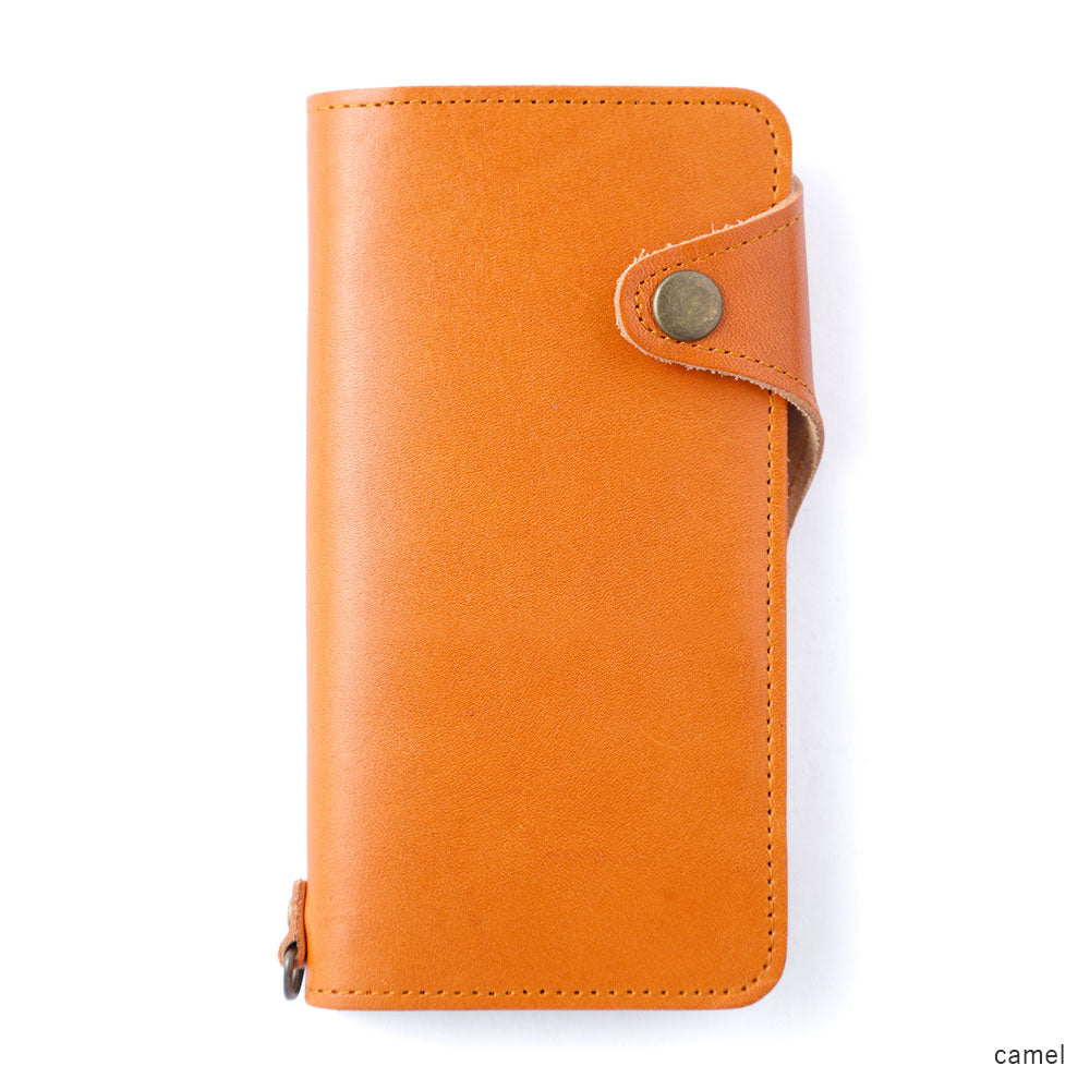 Genuine Leather Tochigi Leather Card Storage Notebook Case (with Belt) AQUOS Series