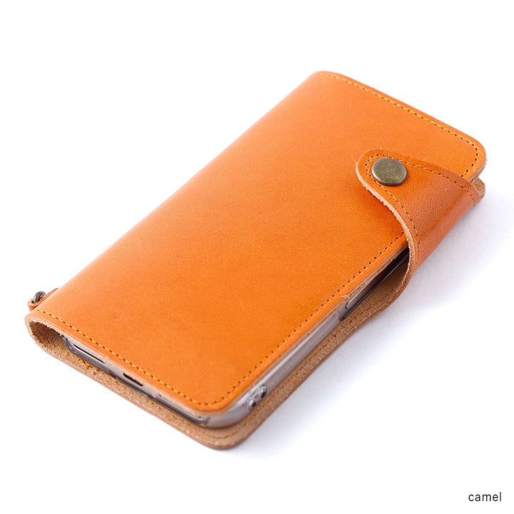 Genuine Leather Tochigi Leather Card Storage Notebook Case (with Belt) AQUOS Series