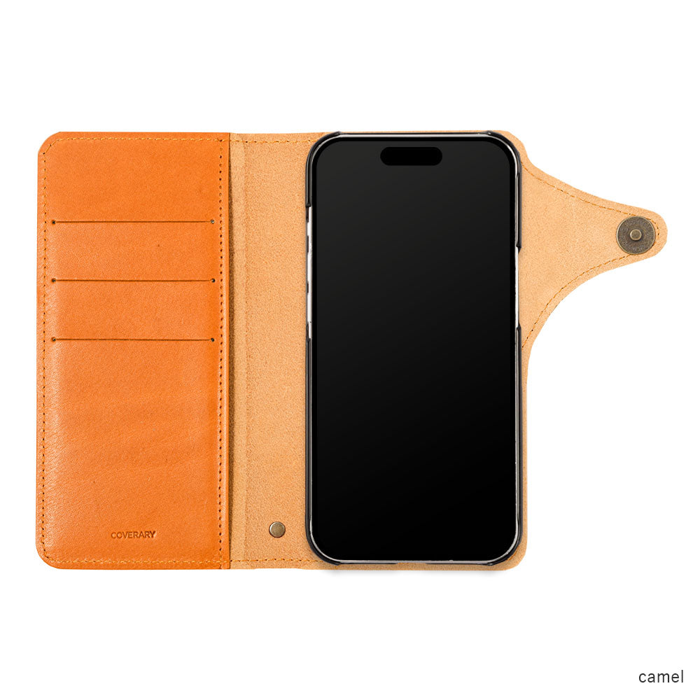 Genuine Leather Tochigi Leather Card Storage Notebook Case (with Belt) AQUOS Series