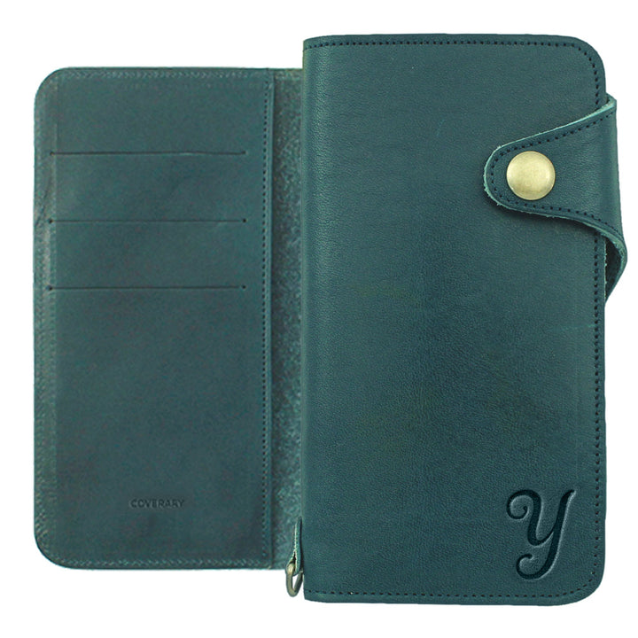 Genuine Leather Tochigi Leather Card Storage Initial Notebook Case (with Belt) AQUOS Series