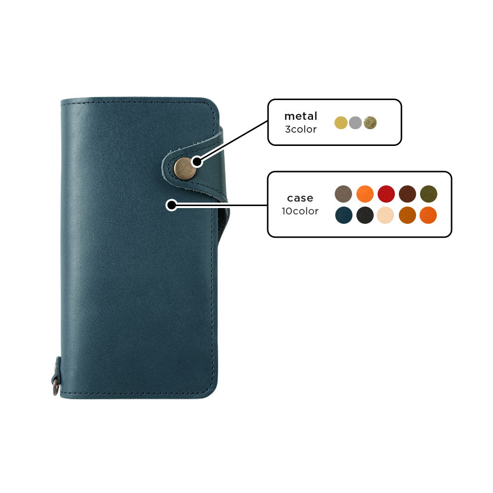 Genuine Leather Tochigi Leather Card Storage Wallet Case (with Belt) Galaxy Series